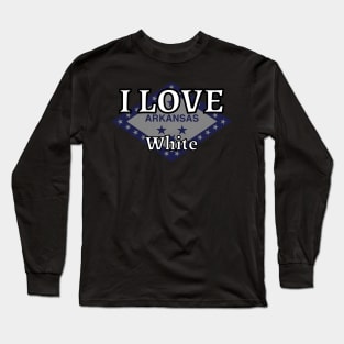 I LOVE White | Arkensas County Long Sleeve T-Shirt